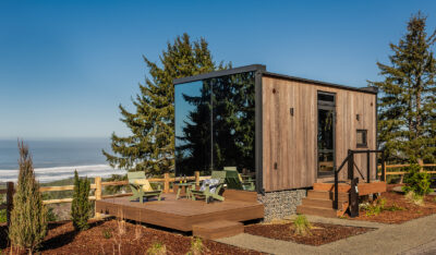 Two Capes Lookout cabin from the exterior